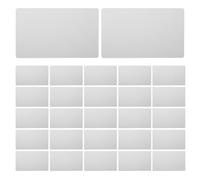 Homoyoyo 200Pcs Silver Aluminum Engraving Blank Cards 86X54X0.21Mm Metal Blanks for DIY Business Cards Laser Engraving Projects Multipurpose Precision Sheets for Office Professionals and