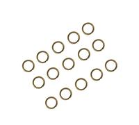 Homoyoyo 200pcs Stainless Steel Open Jump Rings Split Key Rings for Jewelry Making DIY Crafts Lightweight Durable Metal Circles for Keychains Necklaces Bracelets Lanyards