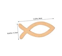 Homoyoyo 200pcs Unfinished Wooden Fish Cutouts Natural Texture DIY Craft Ornaments for Ocean Theme Party Supplies Kindergarten Wall Decor Nautical Fish Pendant Decorations