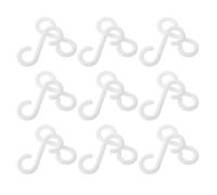 Homoyoyo 200pcs White Plastic S-Shaped Hooks, Space-Saving Design and Deformation Resistant S-Hooks for Hanging Lightweight Daily Essentials and Kitchen Tools, for Home Inside Cabinet
