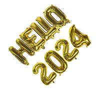 Homoyoyo 2024 Graduation Balloon Set - Gold Foil Number Balloons - Aluminum Film for New Year's Eve & Graduation Party Decorations Perfect for Celebrations & Festive Events