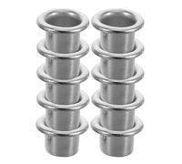 Homoyoyo 20pcs 9x9mm Drum Air Hole Vent Grommets for Snare Drum Percussion Accessories with Metal Ventilation Valve Suitable for Kit Repair and Musical Instrument Gear