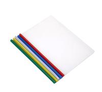 Homoyoyo 20pcs A4 Plastic File Folder with Sliding Bar Contract File Holder High Capacity Paper Organizer for Home and Office Use Random Color