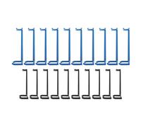 Homoyoyo 20pcs Adjustable Plastic Plant Branch Spreaders for Fruit Trees, 10 Small Black + 10 Large Blue Limb Benders, Tree Branch Supports for Garden and Orchard Training