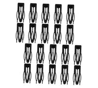 Homoyoyo 20pcs Black Snap Hair Barrettes for Women Metal Clips for Styling Taming Flyaways Bangs Control Multipurpose Hair Accessories for Everyday Parties Travel