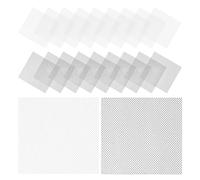 Homoyoyo 20pcs Breathable Eye Mesh Sheets for Fursuit Masks Plastic Mesh in Black and White for Cosplay Animal Mask Making Stage Performance Supplies
