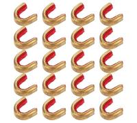 Homoyoyo 20pcs Copper String Nocking Buckles with Pliers Accessories for Recurve and Compound Bows Target Shooting Bowstring Clip Kit