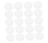Homoyoyo 20pcs DIY Plastic Candle Mold Containers for Candle Making Lightweight Flame Stable Wax Melt Boxes Suitable for Paraffin Soybean Palm Beeswax for Romantic Party Decoration and Gift