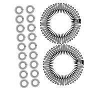 Homoyoyo 20pcs Flexible Stretch Comb Headbands for Women Comfortable Abs Elastic Hair Band Holders Invisible Hair Clips for Managing Classic Black Full Stretch Design