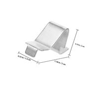 Homoyoyo 20pcs Heavy Duty Cabinet Shelf Support Clips Polished Metal Shelf Clamps for File Cabinets and Bookcases Easy Installation Versatile for Kitchen Cupboard and Metal Shelving