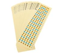 Homoyoyo 20pcs Learning Guitar Sticker for Beginners Pvc Guitar Chord Stickers in Khaki Not Easy to Fall off Helps Beginners Skills
