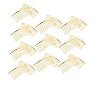Homoyoyo 20pcs Metal Hair Side Combs Teeth Broken Hair Comb for Women Accessories for Wedding Veil and Bridesmaid Side Diy French Twist