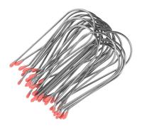 Homoyoyo 20pcs Metal Hot Curler Clips U-shaped Hair Roller Clips for Electric Rollers Fixing for Stable Curling Styling Hairdressing Tools