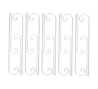 Homoyoyo 20pcs Metal Plant Label Hooks with Curled Tip Hanging Rods Outdoor Garden Stakes for Flower Pots Vegetable Tags Bonsai Markers Artistic Shepherd Hook Design for Container Gardens