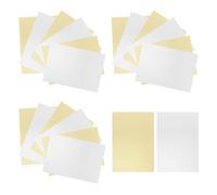 Homoyoyo 20pcs Metallic Foil Cardstock Single-Sided Reflective Paper for Scrapbooking Crafts Card Making Party Decor with Gold and Silver Colors