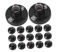 Homoyoyo 20pcs Mini Screw Type Light Socket Bulb Holder for Electrical Physics Experiments Easy Install Lamp Base for Small Bulbs Portable DIY Lighting Accessories for Circuit Testing and