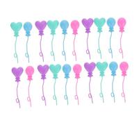 Homoyoyo 20pcs Miniature Plastic Balloons DIY Balloon Decor for Dollhouse Fairy Garden Accessories Lightweight for Party Birthday Holiday Craft