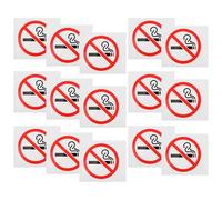 Homoyoyo 20pcs No Smoking Sign Stickers for Indoor Wall Use, Highly Visible Adhesive Paper Labels, Suitable for Offices and Public Areas, White Safety Warning Signs