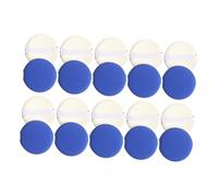 Homoyoyo 20pcs Non-latex Facial Powder Wet and Dry Cosmetic Sponges for Women Makeup Foundation Application, Soft Blue Round Makeup Sponge Set for Daily Use