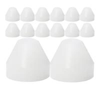 Homoyoyo 20pcs Non-stick Pen Bushings Pen Insulation Bushing Pe Material Compact Insulation Design White for Wood Turning Accessories