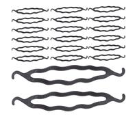 Homoyoyo 20pcs Plastic Hair Bun Maker Hair Styling Curler Double Hook for Secure Hold Elegant Updos Women Messy Buns