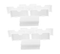 Homoyoyo 20pcs Plastic Label Tags for Retail Inventory Management White Price Tags for Supermarket Shelves and Readable Hooks for Product Display