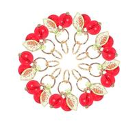 Homoyoyo 20pcs Red Cherry Blossom Charms for Jewelry Making Lightweight Fruit Beads for DIY Bracelets Necklaces Earrings Durable and Vibrant Pendants for Crafting Accessories