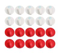 Homoyoyo 20pcs Self Adhesive Wall Hooks for Hand Towels and Bags, Red White | Plastic Design, Drill Free Convenience, Space Saving Storage, for Entrance Areas and Dorm Rooms