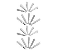 Homoyoyo 20pcs Self Locking Clip Metal Clevis Quick Link Silver Wide Compatibility Secure Installation for Rc Airplane Fixed-wing Aircraft Model Aircraft Assembly