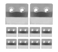 Homoyoyo 20pcs Stainless Steel Tile Hanging Hooks Square Wall Mount Brackets Heavy Duty Ceramic Display Fixings for Mirror and Art Installation