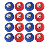 Homoyoyo 20pcs Tabletop Shuffleboard Pucks Set, Mini Curling Pucks Accessories with 10 Blue and 10 Red Pieces for Indoor Travel and Family Game Room
