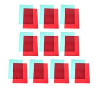Homoyoyo 20pcs Teaching Filter Gel Light Filter Correction Plastic Sheets Transparency Sheets for Classroom Use