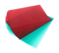 Homoyoyo 20pcs Teaching Filter Pvc Plastic Sheets Transparency Film Light Gels for Arts Crafts Correction Light Diffuser