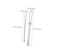 Homoyoyo 20pcs Threading Helper Sewing Metal Drawstring Threaders Sewing Threaders Enfile Aiguille Loop Turner Elastic Band Threading Tool Elastic Clamp Fixing Tool Drawstring Puller Silver