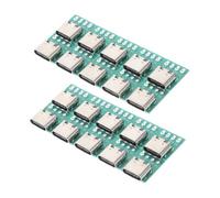 Homoyoyo 20Pcs USB Type C Female Connector Board Pcb Converter Adapter DIY Kit Zinc Alloy for Fast Data Transfer Cable Wiring
