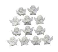Homoyoyo 20Pcs White Angel Wing Resin DIY Accessories for Brooches Hair Clips Phone Cases Craft Materials Charming Handwork Decorations