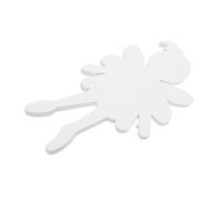 Homoyoyo 20pcs White Cardboard Puppet DIY Craft Drawing Art Project Fairy Shaped Cutouts for Boy Girl's Crafts