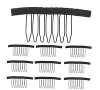 Homoyoyo 20pcs Wig Clips Combs Tooth Metal Snap Hairpiece Clasps Invisible Design Secure Attachment for Various Wig Caps Comfortable and Stable Styling Accessories