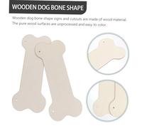 Homoyoyo 20pcs Wood Dog Bone Sign and Cutouts DIY Craft Set with Mini Paw Prints and Dog Shapes Unfinished Hanging Wood Plaque Kit for Painting Home Decor Gift Tags and Party Ornaments