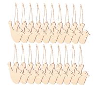 Homoyoyo 20pcs Wooden Bird Ornaments Unfinished Dove Hanging Cutouts with Twine for Weddings Birthdays and Christmas Decorations Easy to Decorate and Hang