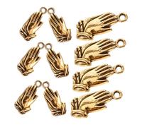 Homoyoyo 20pcs Zinc Alloy Prayer Hands Pendant Charms Bulk for Jewelry Making Blessing Symbol Pendants for Bracelets Necklaces DIY Accessories