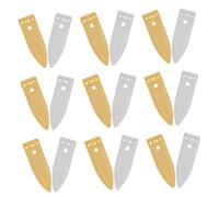 Homoyoyo 20pcs Zinc and Pure Copper Strips for Electricity Experiments DIY Fruit Battery Science Kit Accurate Copper Anode and Zinc for Student Lab Electrochemistry