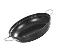 Homoyoyo 22CM Maifan Stone Seafood Hot Pot Stainless Steel Cooking Pot with Double Handles for Korean Ramen and Stew Cooking