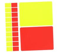 Homoyoyo 22pcs Soccer Referee Cards Red Yellow PVC Lightweight Glossy Surface for Football Basketball Games Efficient Umpire Kit for Match Officials