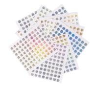 Homoyoyo 2400Pcs Self-Adhesive Qc Passed Labels PVC Warehouse Quality Control Stickers Bright Color Status Tested Tags for Inventory Management and Product Inspection