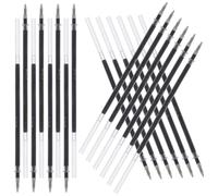 Homoyoyo 24pcs Black Gel Pen Refills 0.5mm Fine Point Consistent Ink Flow Writing Plastic Material for Exams Notes Use by Students Professionals
