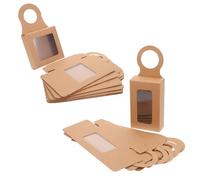 Homoyoyo 24pcs Ear-hanging Wine Bottle Gift Box Package Case Cookies Packaging Wrapping Supplies Candy Boxes Candy Kraft Paper