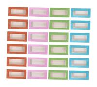 Homoyoyo 24pcs Eyelash Storage Box Lightweight Paper False Eyelash Organizer with Secure Lash Trays and Sealed Design for Portable Makeup Storage and Protection