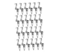 Homoyoyo 24Pcs Heavy Duty Picture Rail Hooks Adjustable S-Shaped Hanging Hooks for Picture Rail Hanging System Secure Frame Hangers for Mirrors Photos Art Displays Easy Installation No