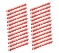 Homoyoyo 24pcs Hollow Cold Wave Perm Rods Set for Long Hair Plastic Curlers with Even Heat Distribution Use DIY Hair Styling Tools for Home Salon Creates Soft and Playful